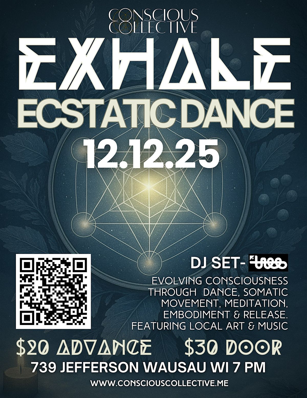 Exhale Ecstatic Dance, 12 December | Event in Wausau | AllEvents