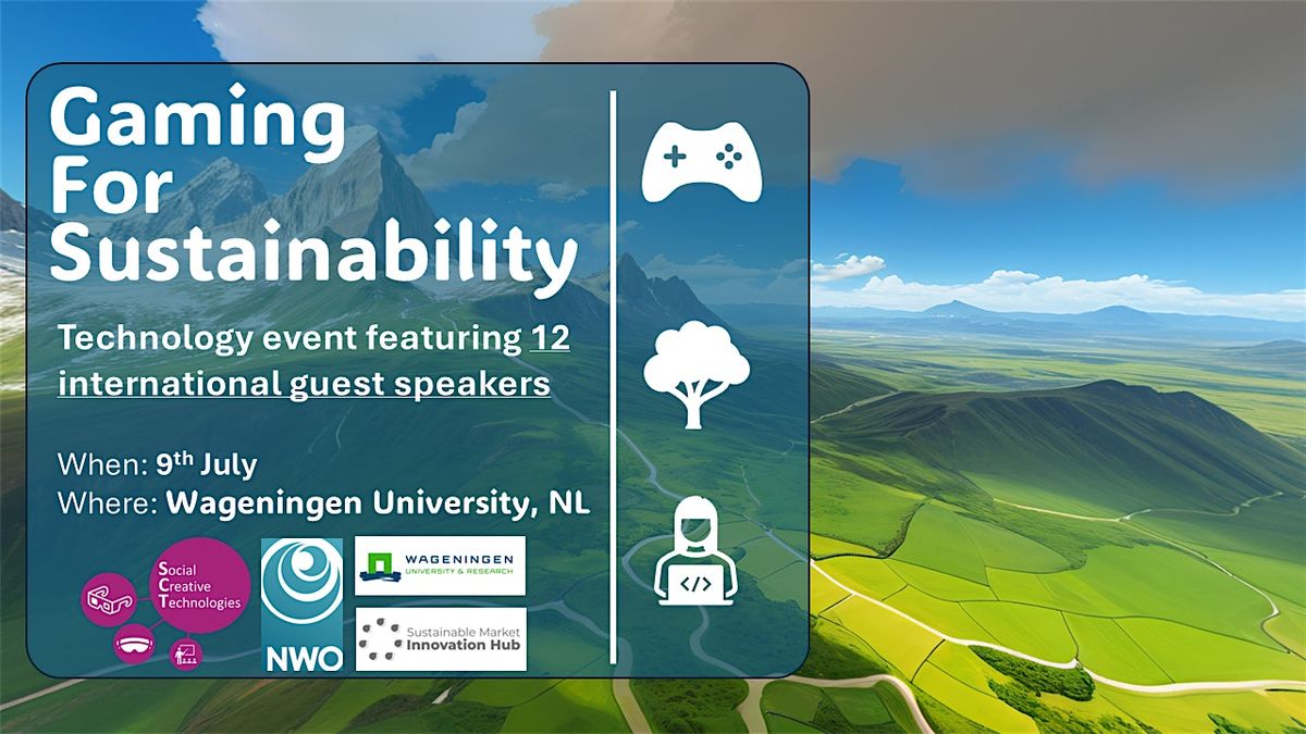 Gaming for Sustainability, 9 July | Event in Wageningen | AllEvents