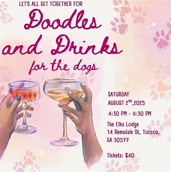 Doodles and Drinks for the Dogs, 2 August | Event in Toccoa | AllEvents