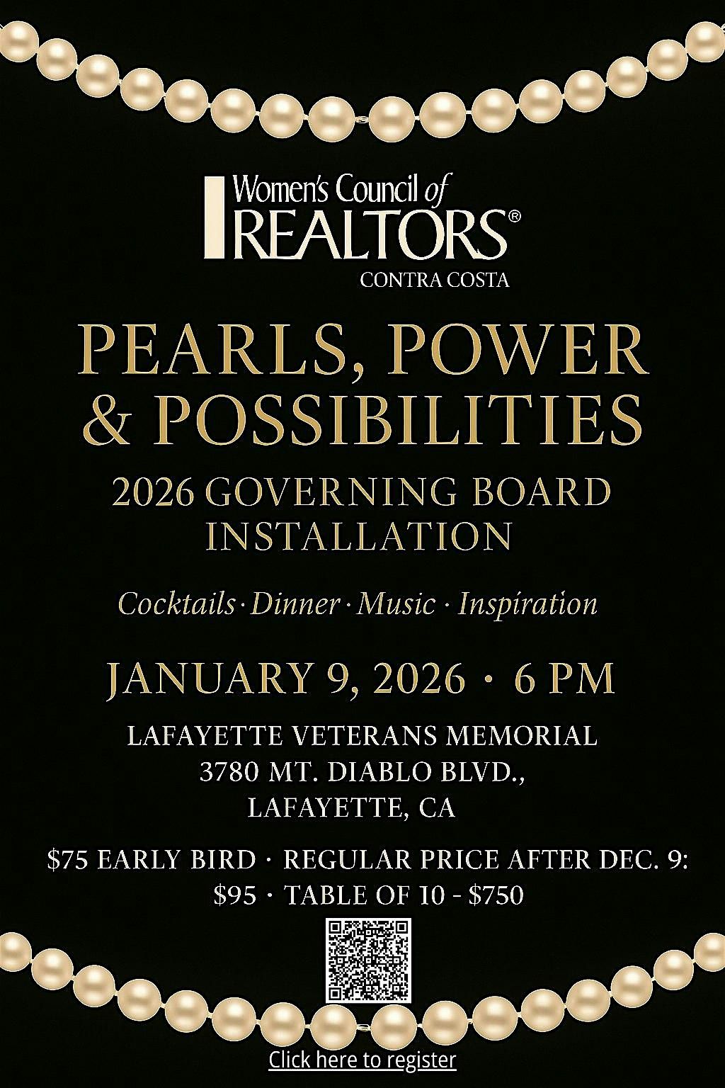 Women’s Council of REALTORS® Contra Costa 2026 Installation Gala, 9 January | Event in Lafayette | AllEvents