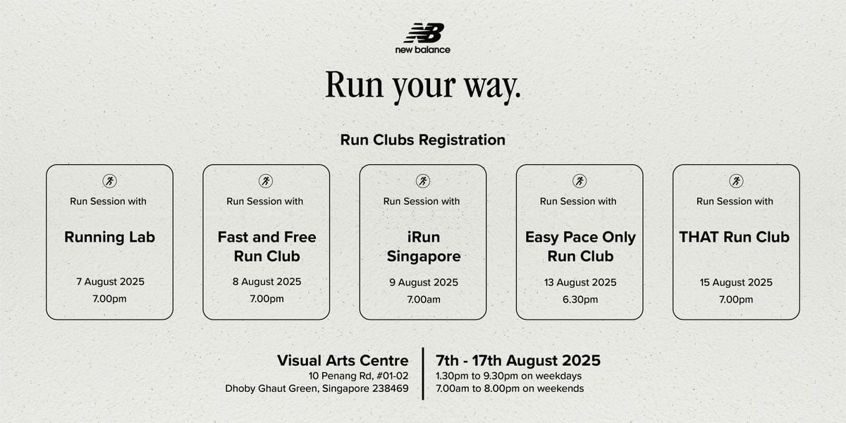 New Balance x Easy Pace Only Run Club: Run Your Way Edition, 13 August | Event in Singapore | AllEvents