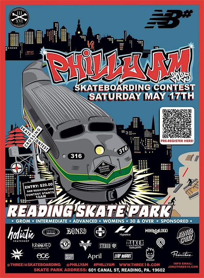 PHILLY AM SKATE CONTEST 2025, 17 May | Event in Reading | AllEvents