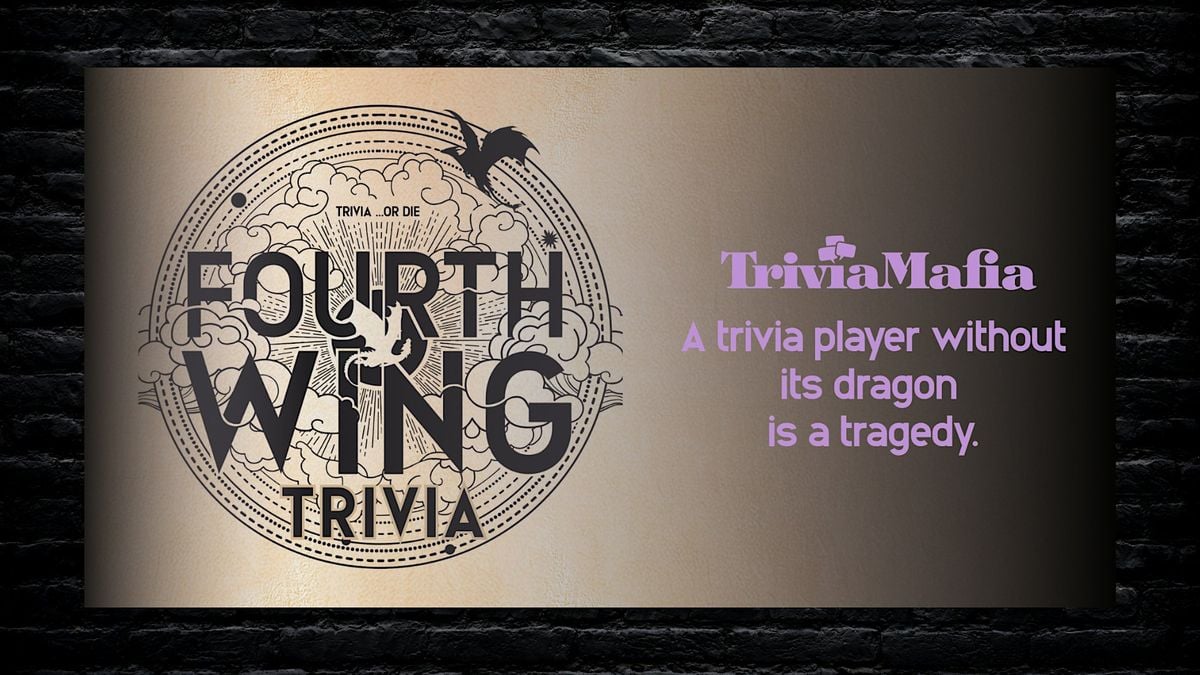 THEMED TRIVIA: Fourth Wing, 21 August | Event in Circle Pines | AllEvents