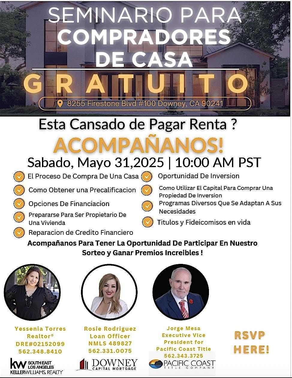 Seminario Gratuito para Compradores de Viviendas, 31 May | Event in Downey | AllEvents