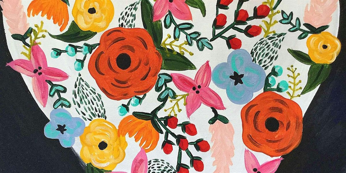 Blooming Heart - Paint and Sip by Classpop!™ | Event in Danville | AllEvents
