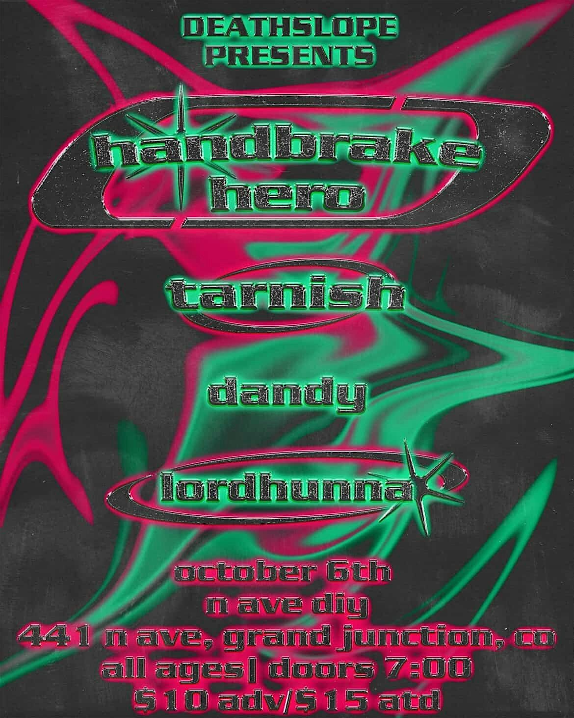 Tarnish, Handbrake Hero, Dandy, & Lord Hunna @ N. Ave DIY, 6 October | Event in Grand Junction | AllEvents