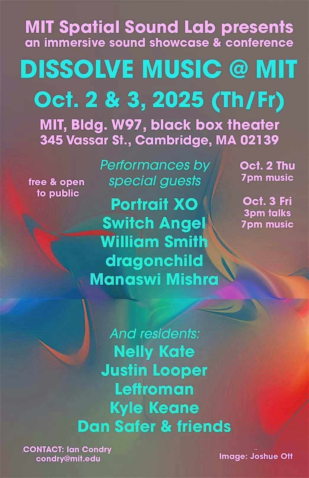 DISSOLVE MUSIC @ MIT, 2 October | Event in Cambridge | AllEvents