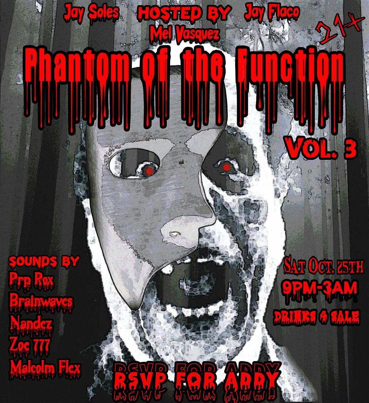Phantom of the Function Vol 3., 25 October | Event in Brooklyn | AllEvents