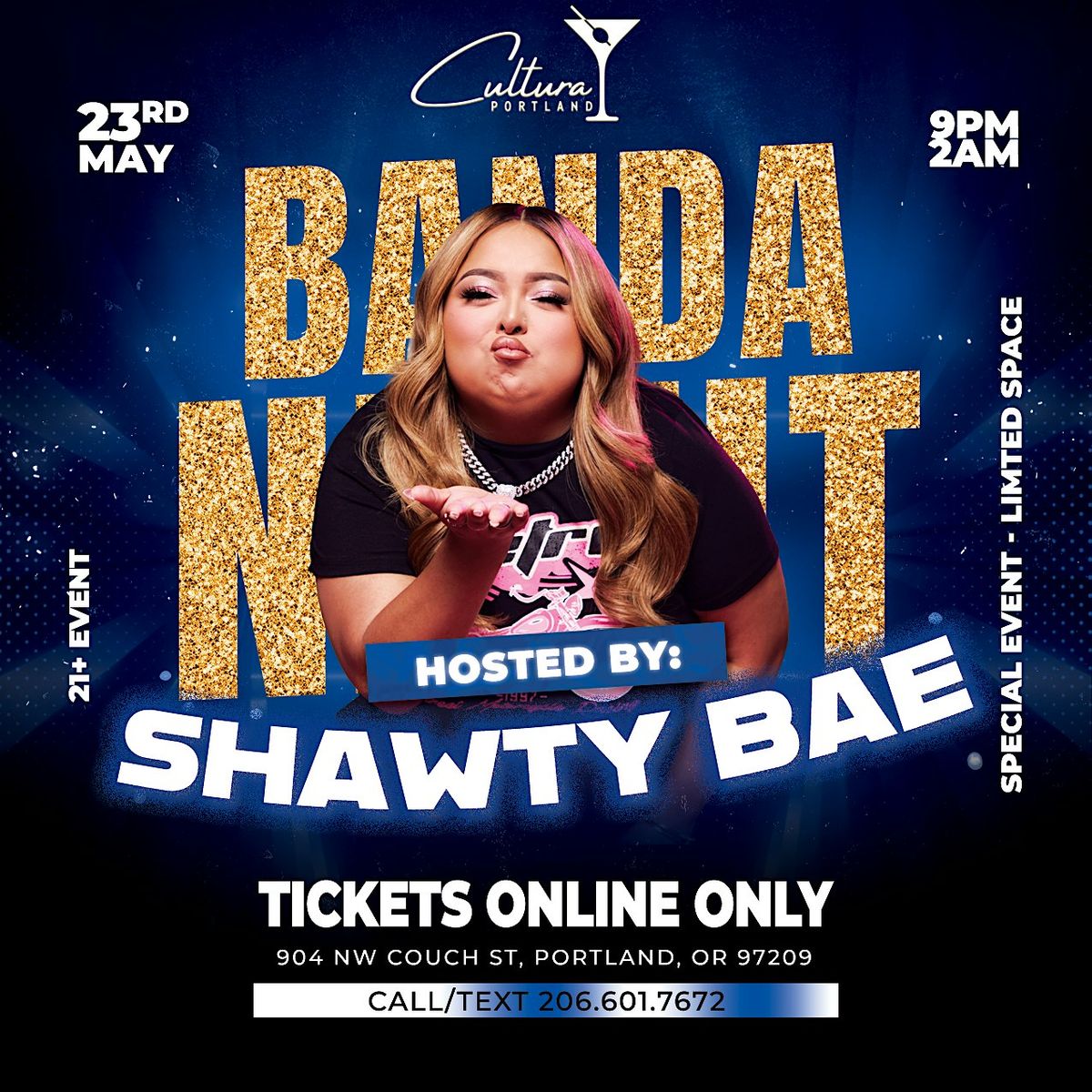 Banda Night Hosted by Shawty Bae @ Cultura Portland NightCub 21+, 23 May | Event in Portland | AllEvents