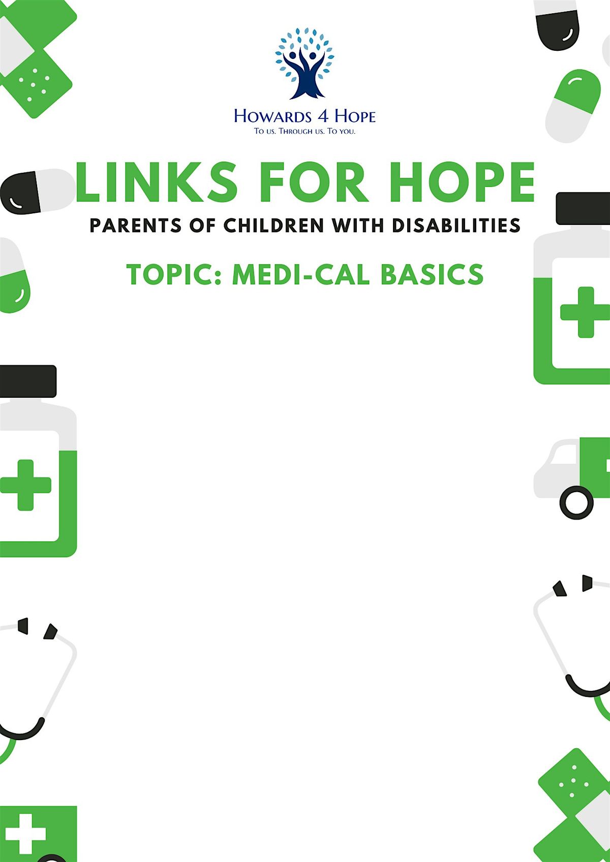 Links of Hope: Parents & Caregivers of Individuals with Disabilities, 13 December | Event in Long Beach