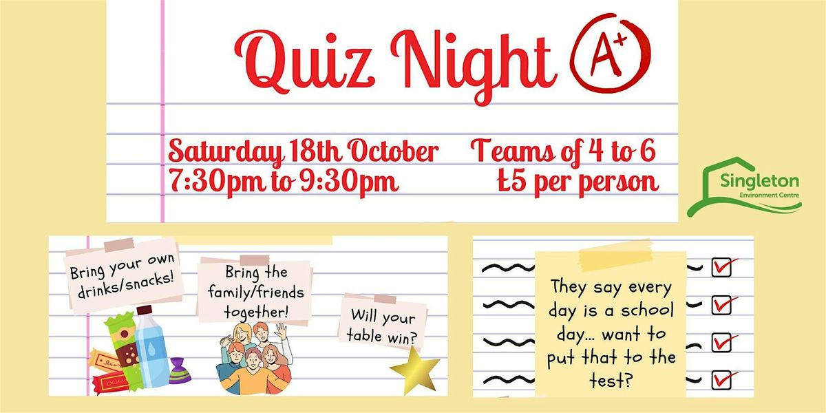 Quiz Night, 18 October | Event in Ashford | AllEvents