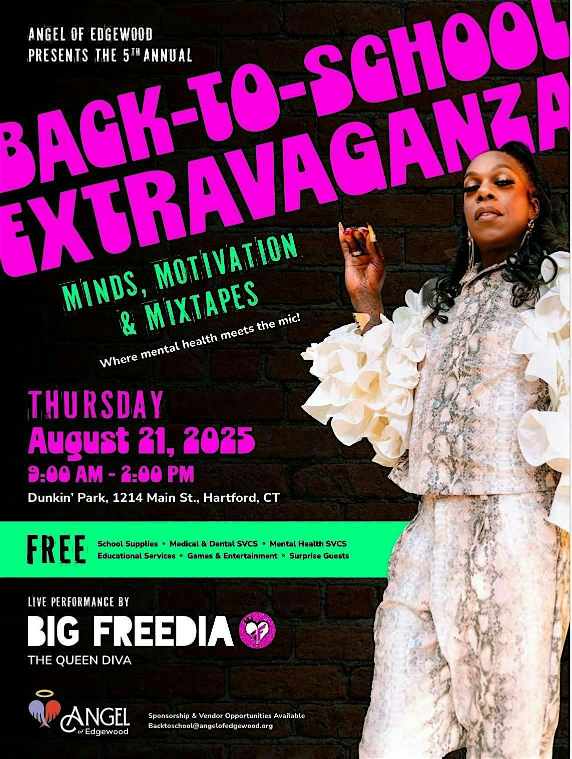 Angel of Edgewood's 5th Annual Back-to-School Extravaganza  w/Big Freedia, 21 August | Event in Hartford | AllEvents