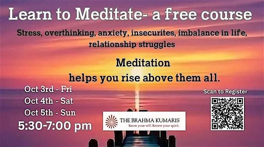 Learn to Meditate- a free 3-day course in-person in Omaha, Nebraska | Event in Chicago Precinct | AllEvents