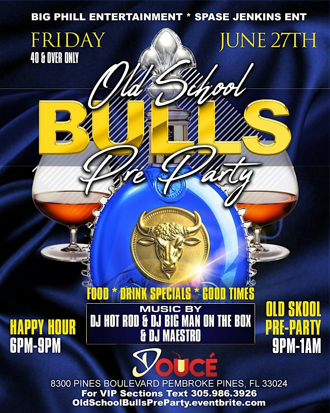 Old School Bulls Pre-Party & Happy Hour _ 40 And Older, 27 June | Event in Pembroke Pines | AllEvents