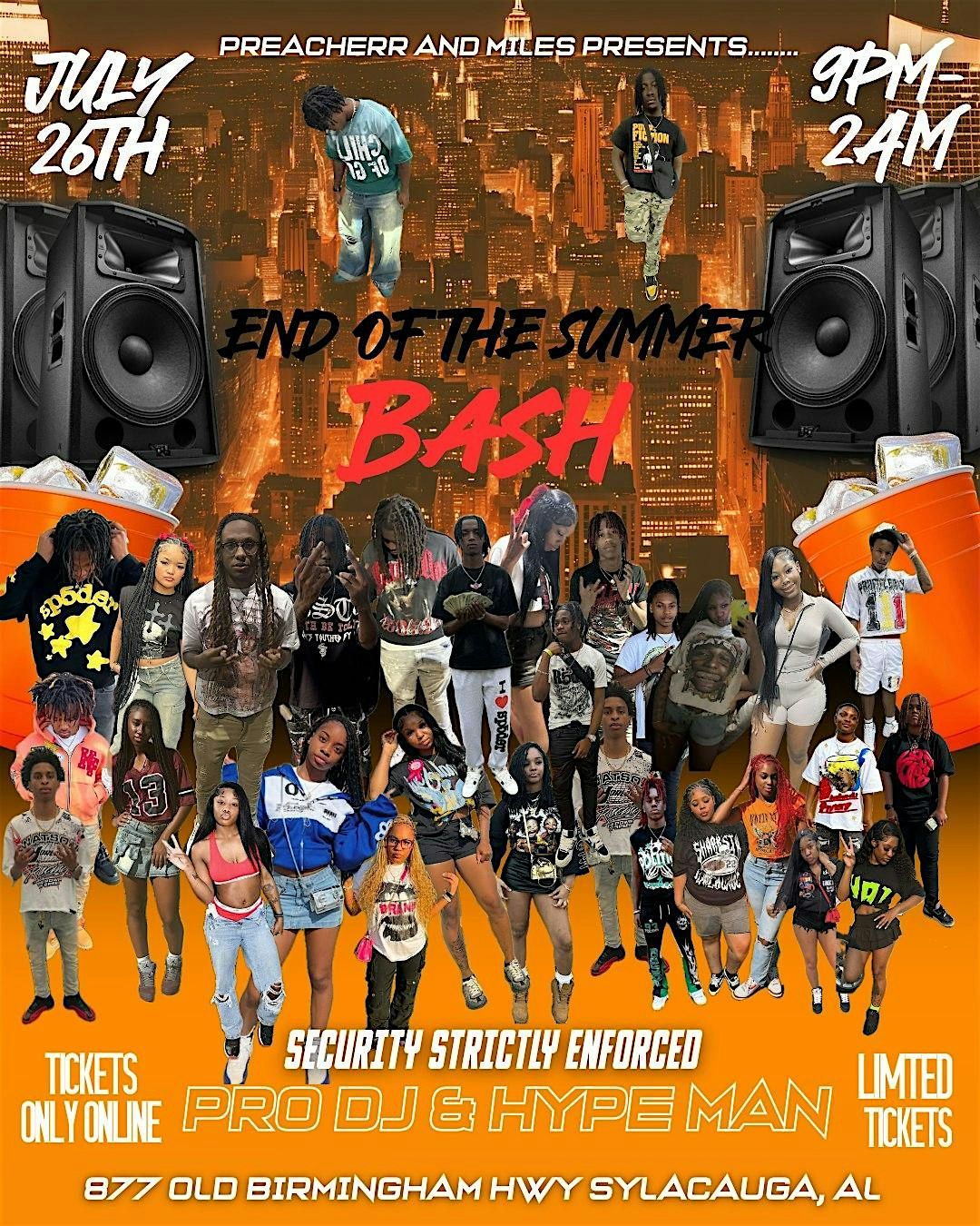 Preacherr Presents: End-of-the-Summer Bash!, 26 July | Event in Sylacauga | AllEvents