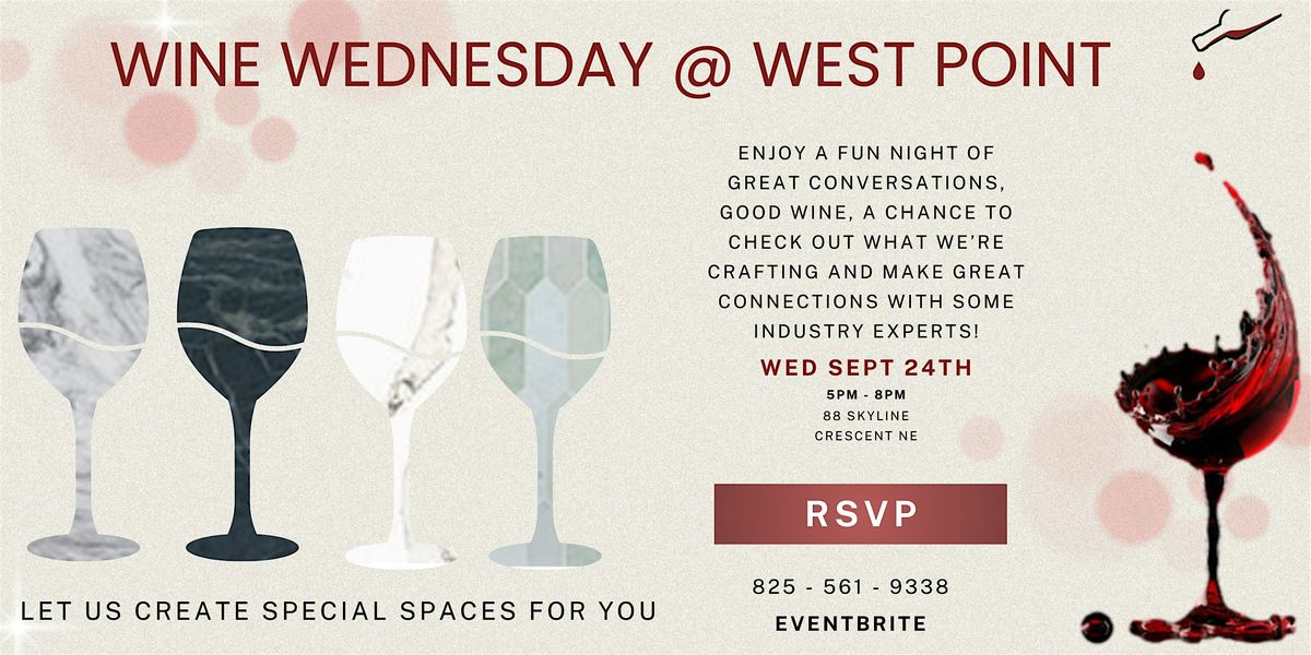 Wine Wednesdays @ West Point Stones | Event in Calgary | AllEvents