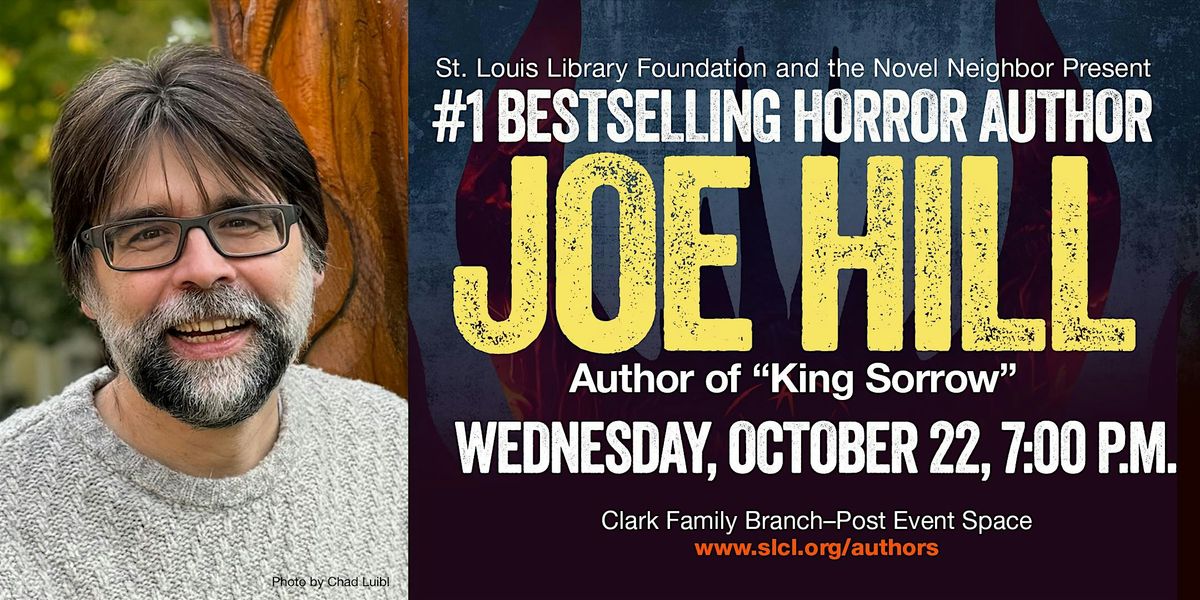 Author Event - Joe Hill, "King Sorrow", 22 October | Event in St. Louis | AllEvents