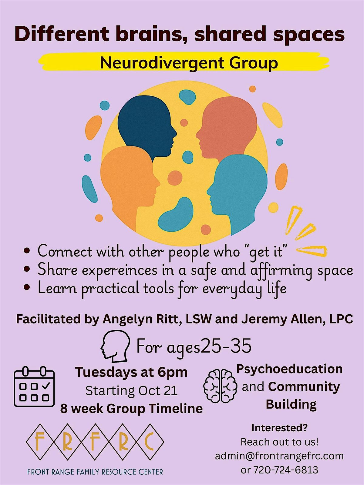 Different Brains, Shared Spaces: A Neurodivergent Group | Event in Wheat Ridge | AllEvents