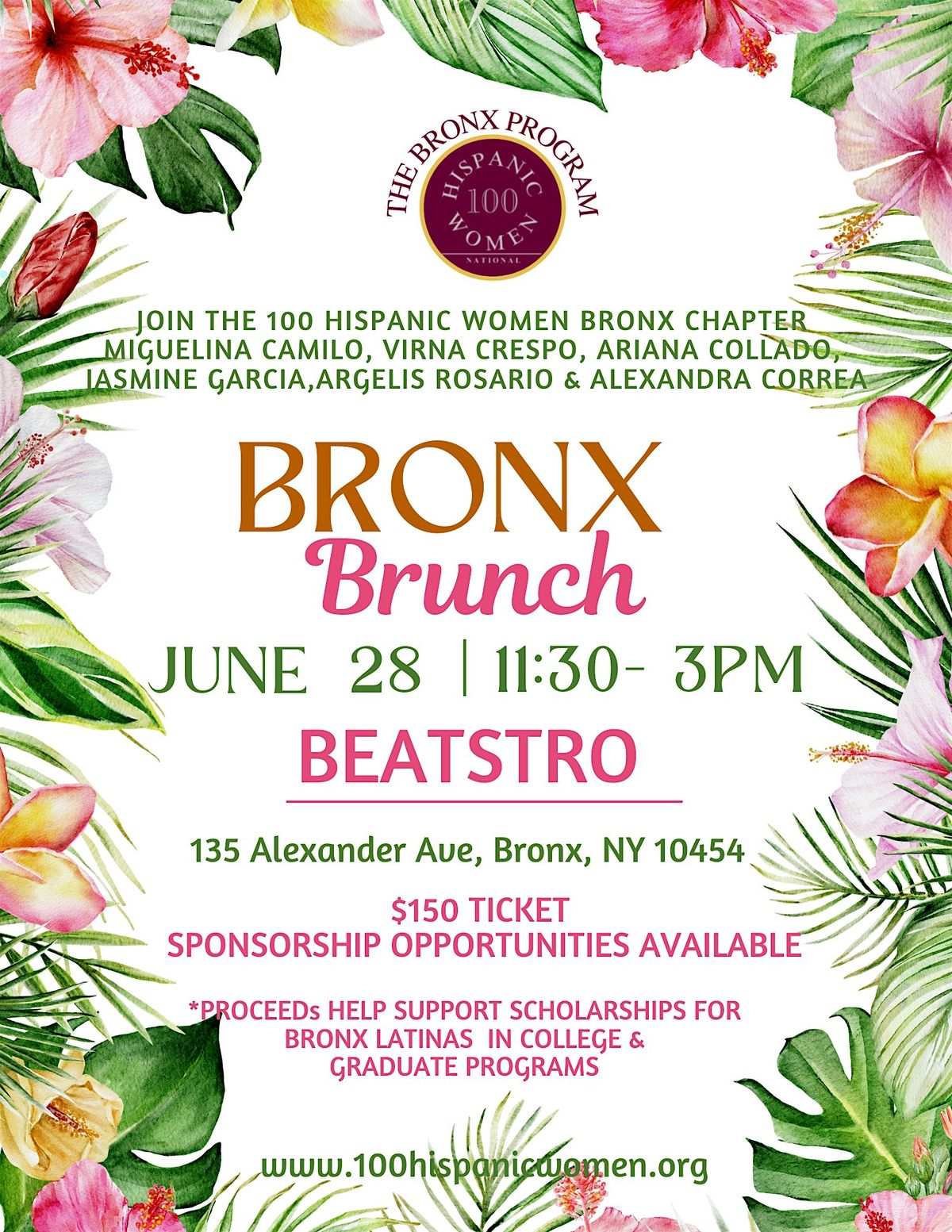 100 HW Bronx Program Presents Bronx Brunch, 28 June | Event in The Bronx | AllEvents