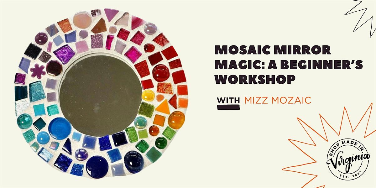 Mosaic Mirror Magic: A Beginner’s Workshop with Mizz Mozaic, 30 August | Event in Alexandria | AllEvents