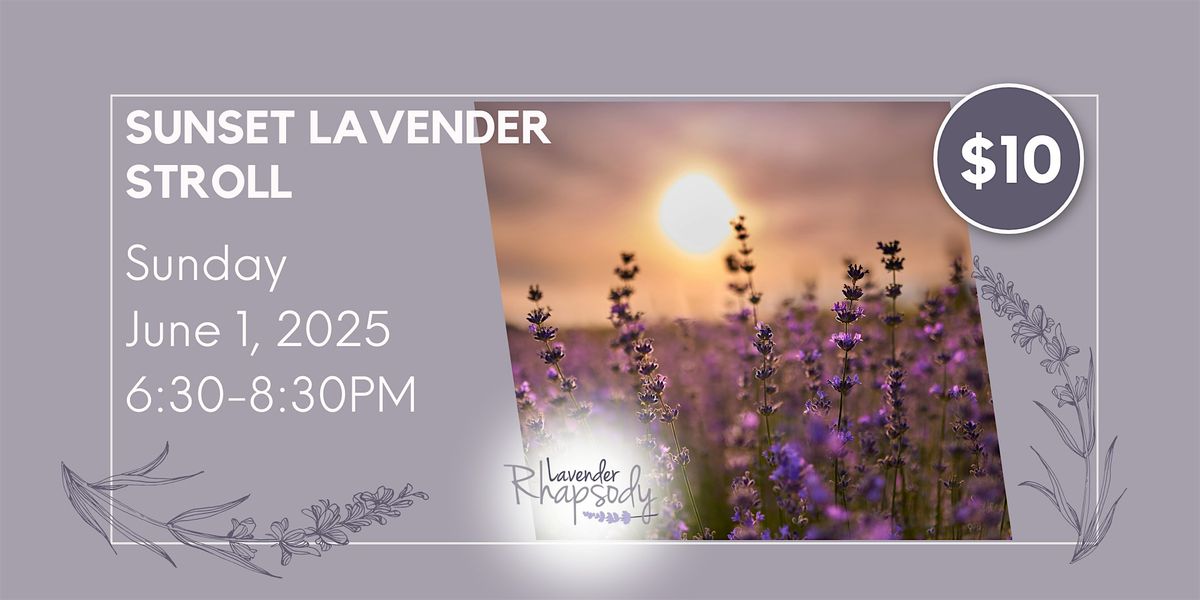 Sunset Lavender Stroll, 1 June | Event in Bland | AllEvents