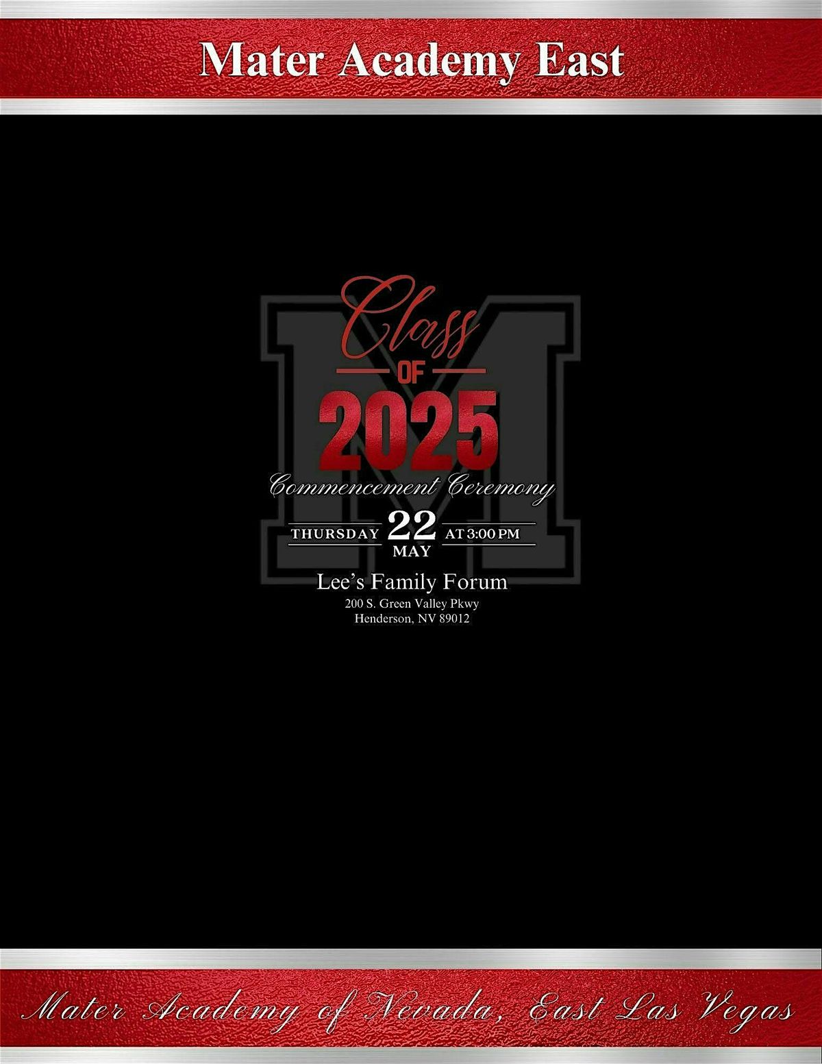 Class of 2025 Graduation  - Mater Academy East Las Vegas, 22 May | Event in Henderson | AllEvents