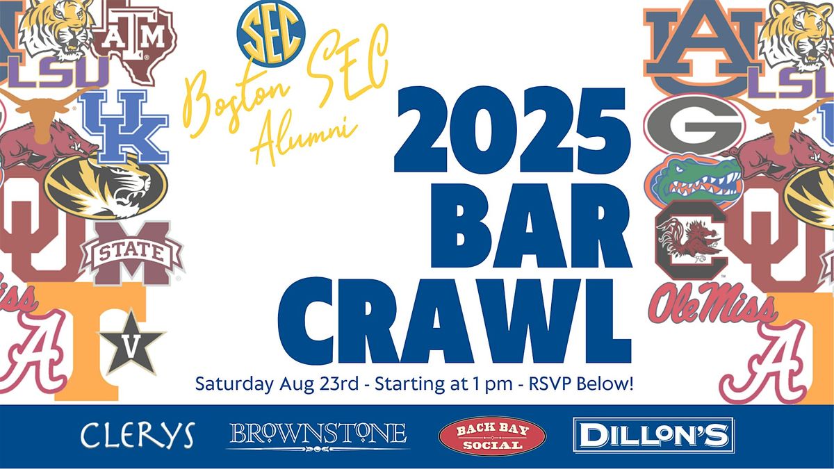 2025 SEC Alumni Bar Crawl, 23 August | Event in Boston | AllEvents