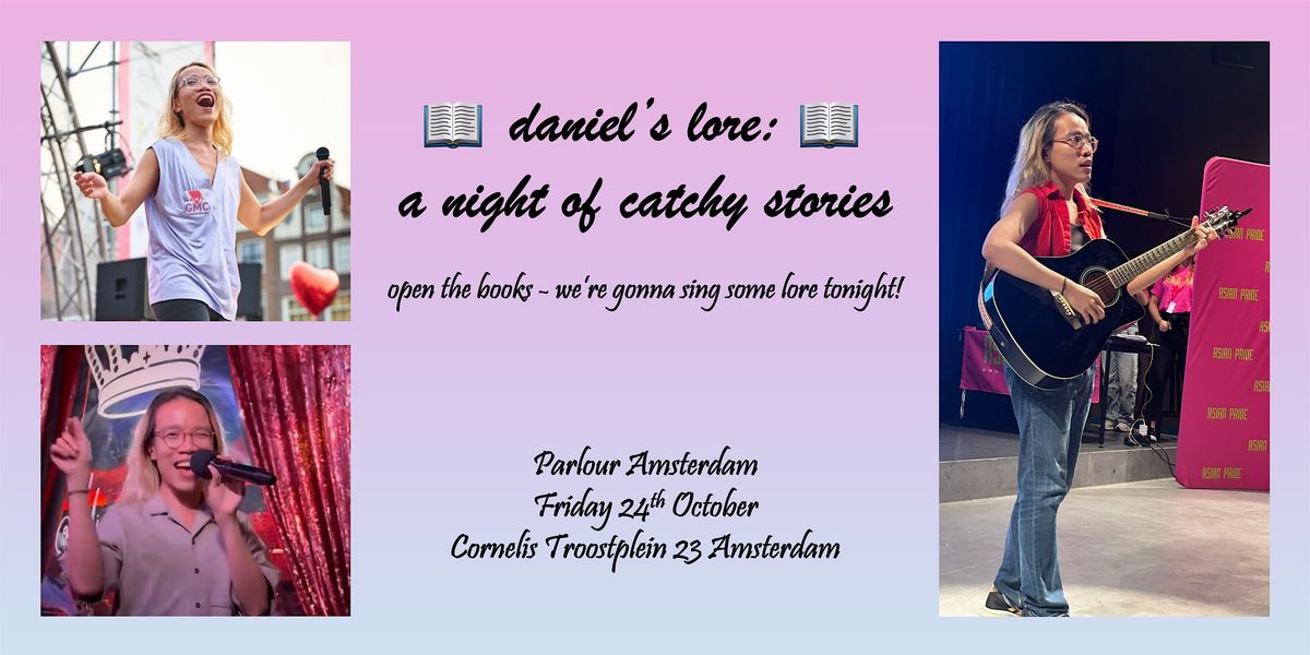 daniel’s lore: a night of catchy stories, 24 October | Event in Amsterdam | AllEvents