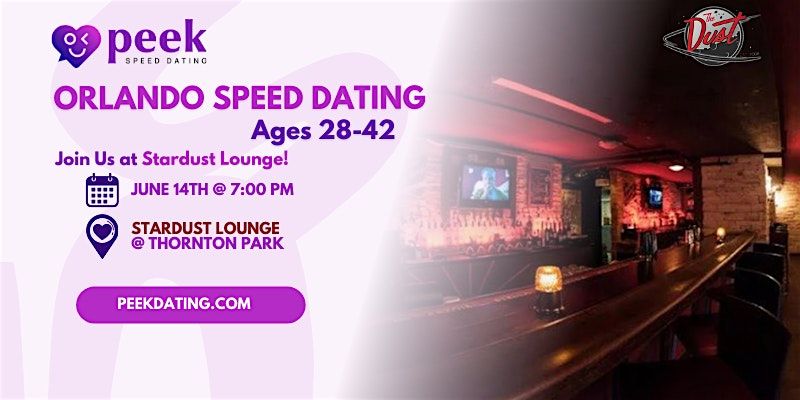 Orlando Speed Dating  (Ages 28-42) @ Stardust Lounge by Peek Dating, 14 June | Event in Orlando | AllEvents