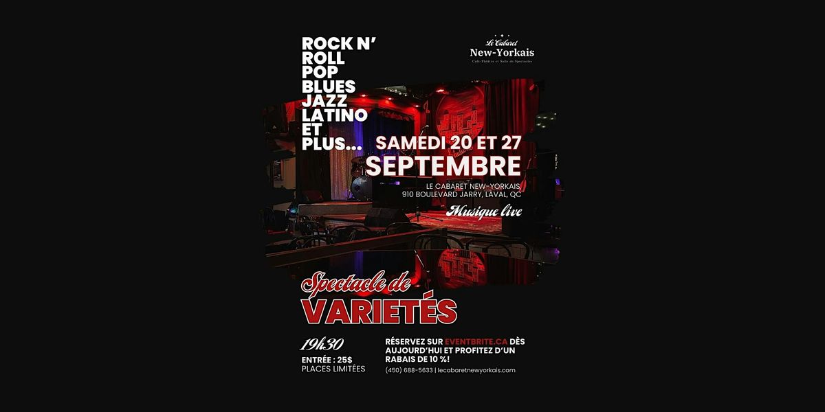 Spectacle de varietés | Event in Laval | AllEvents