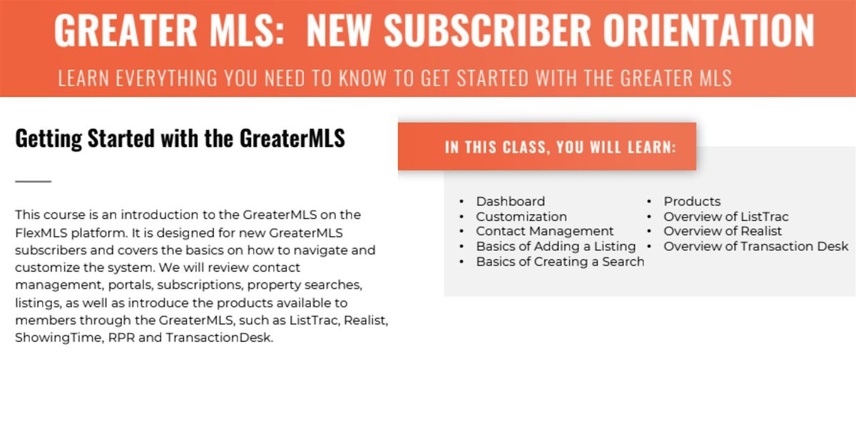 Greater MLS: New Subscriber Orientation, 26 June | Event in Novi | AllEvents