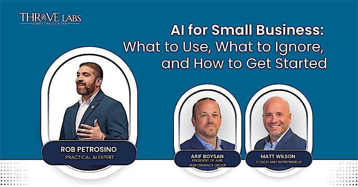 AI for Small Business: What to Use, What to Ignore, and How to Get Started, 14 August | Event in Palm Beach Gardens