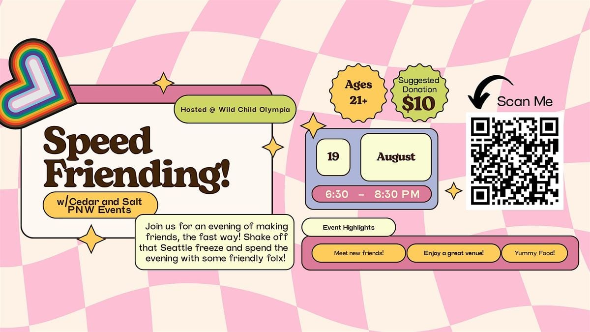 August SpeedFriending, 19 August | Event in Olympia | AllEvents
