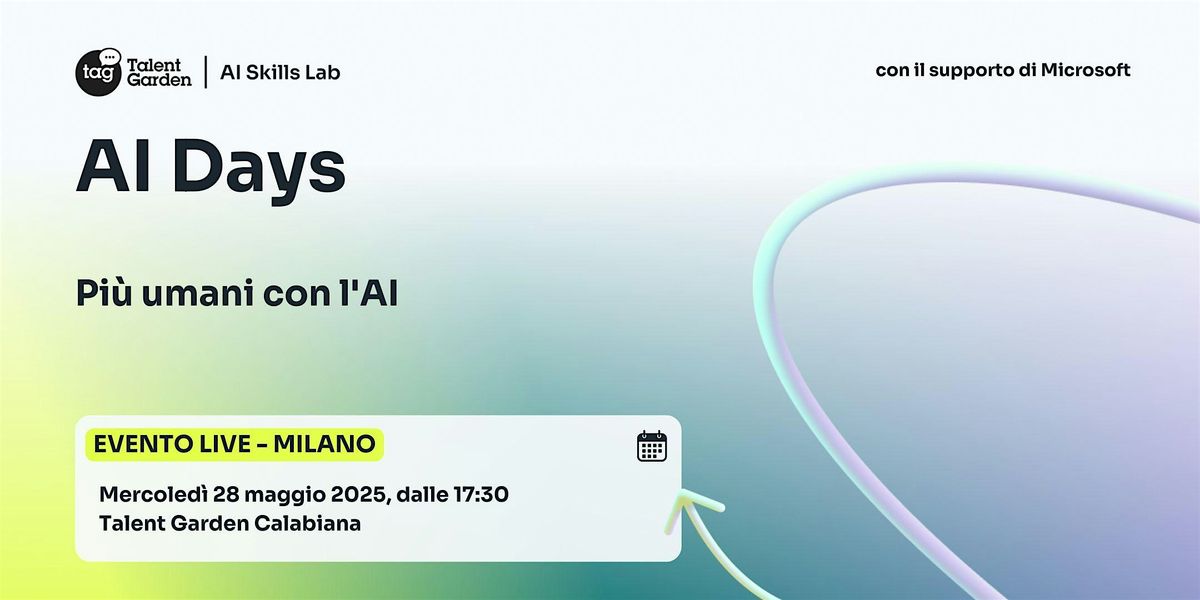 Più umani con l'AI, 28 May | Event in Milano | AllEvents