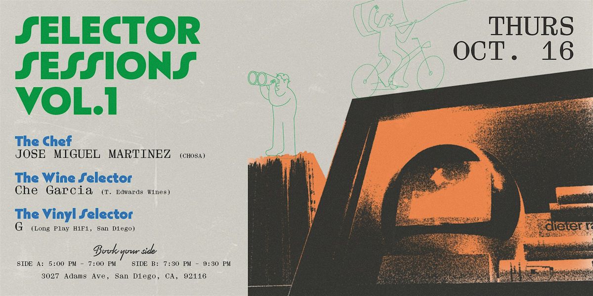 Selector Sessions Vol.1, 16 October | Event in San Diego | AllEvents