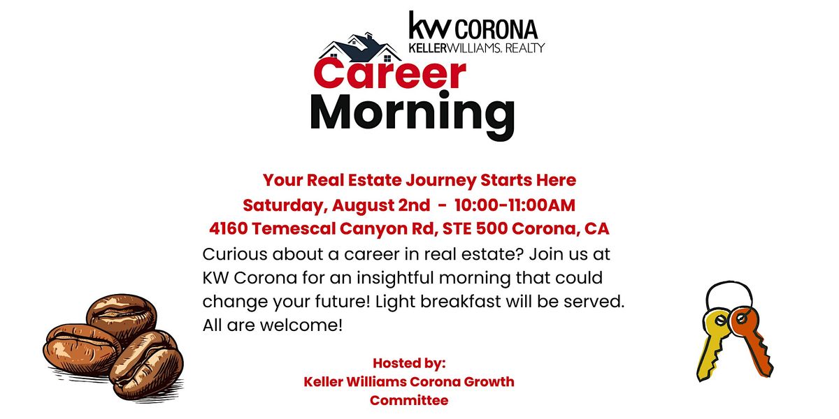 Real Estate Career Morning info session, 2 August | Event in Corona | AllEvents