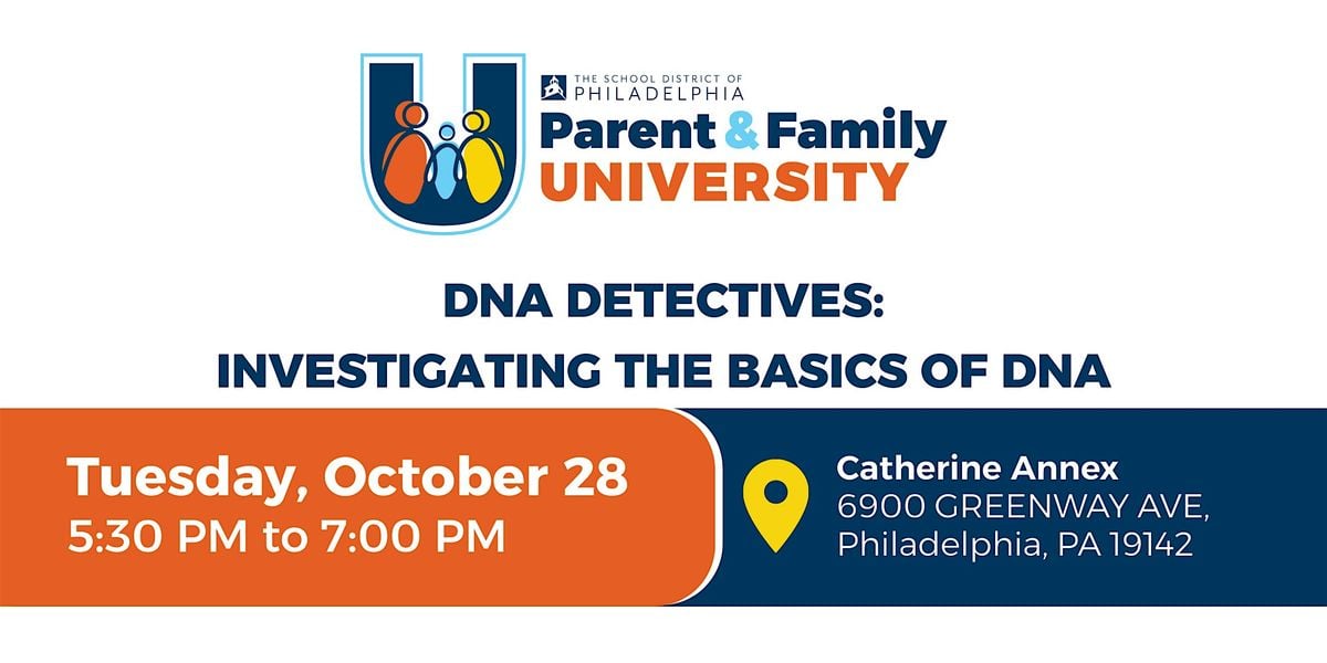 DNA Detectives: Investigating the Basics of DNA, 28 October | Event in Philadelphia | AllEvents