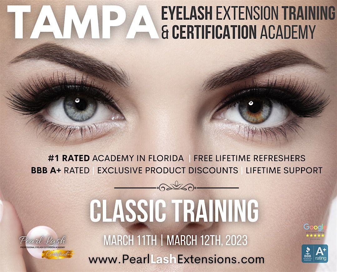 Eyelash Extension Training & Certification by Pearl Lash Tampa, 20 July | Event in Tampa | AllEvents
