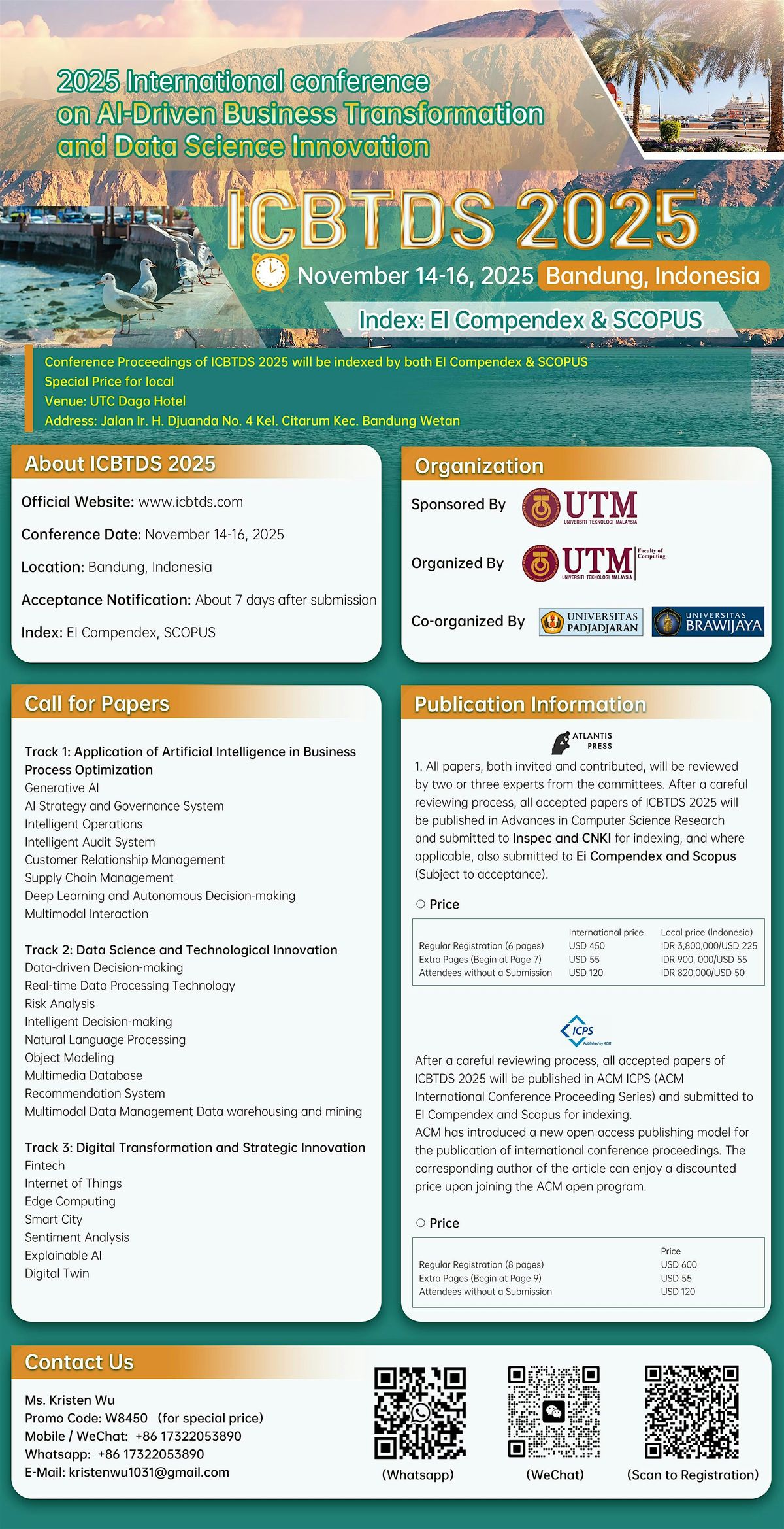 2025  Int'l Conference on AI-Driven Business Transformation and Data Scienc, 14 November | Event in Bandung