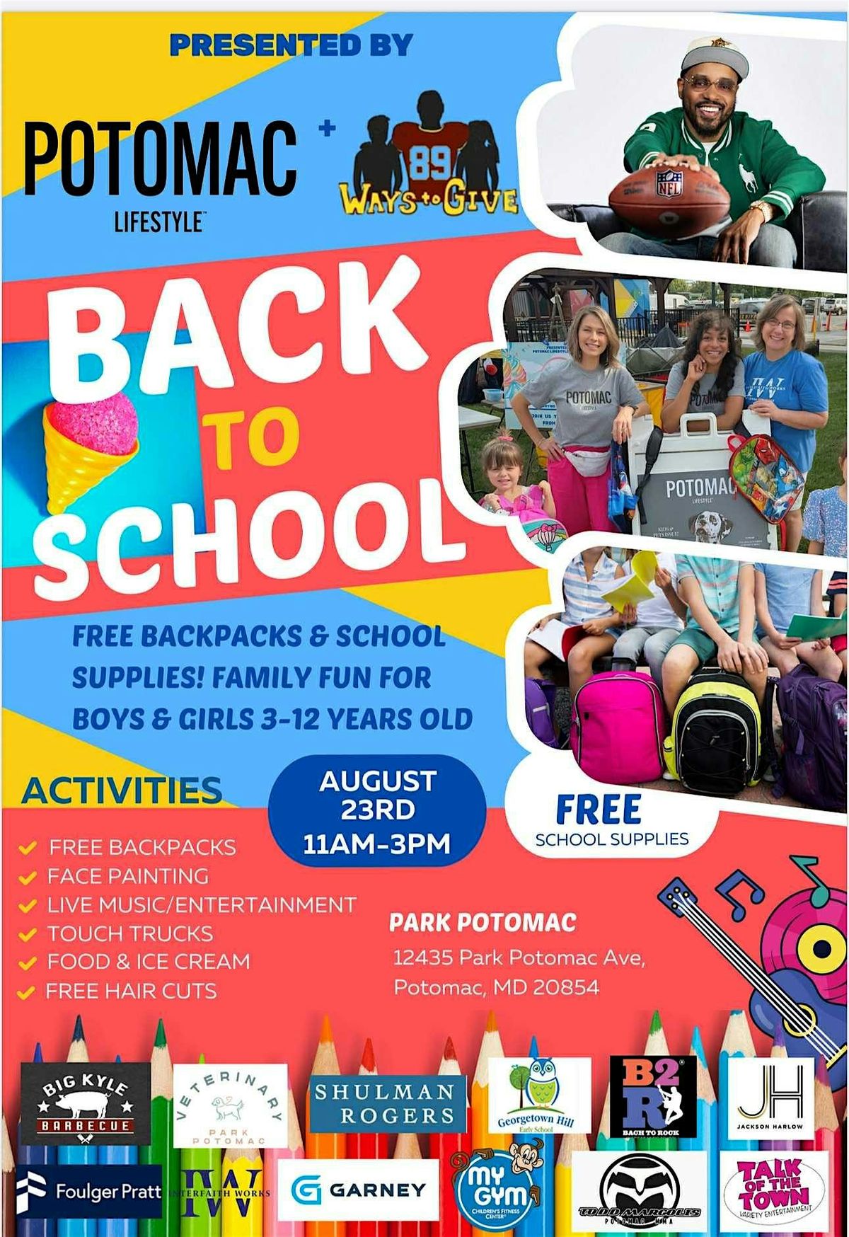 Back-to-School Bash 2025, 23 August | Event in Potomac | AllEvents
