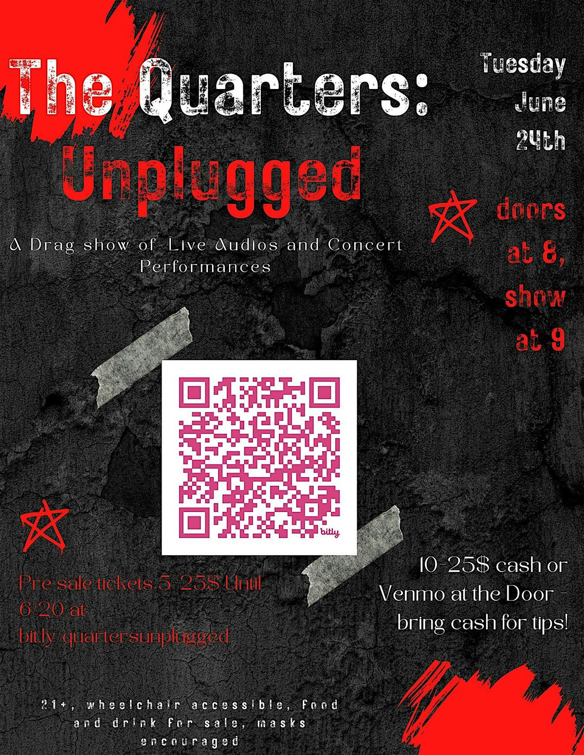 Quarters Unplugged - Presale Tickets, 24 June | Event in Hadley | AllEvents