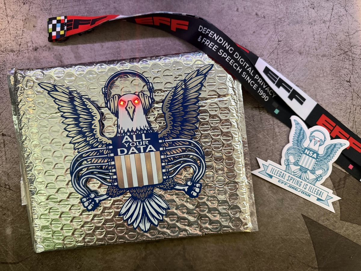 EFF NSA Eagle "All Your Data" Badge, 8 August | Event in Las Vegas | AllEvents