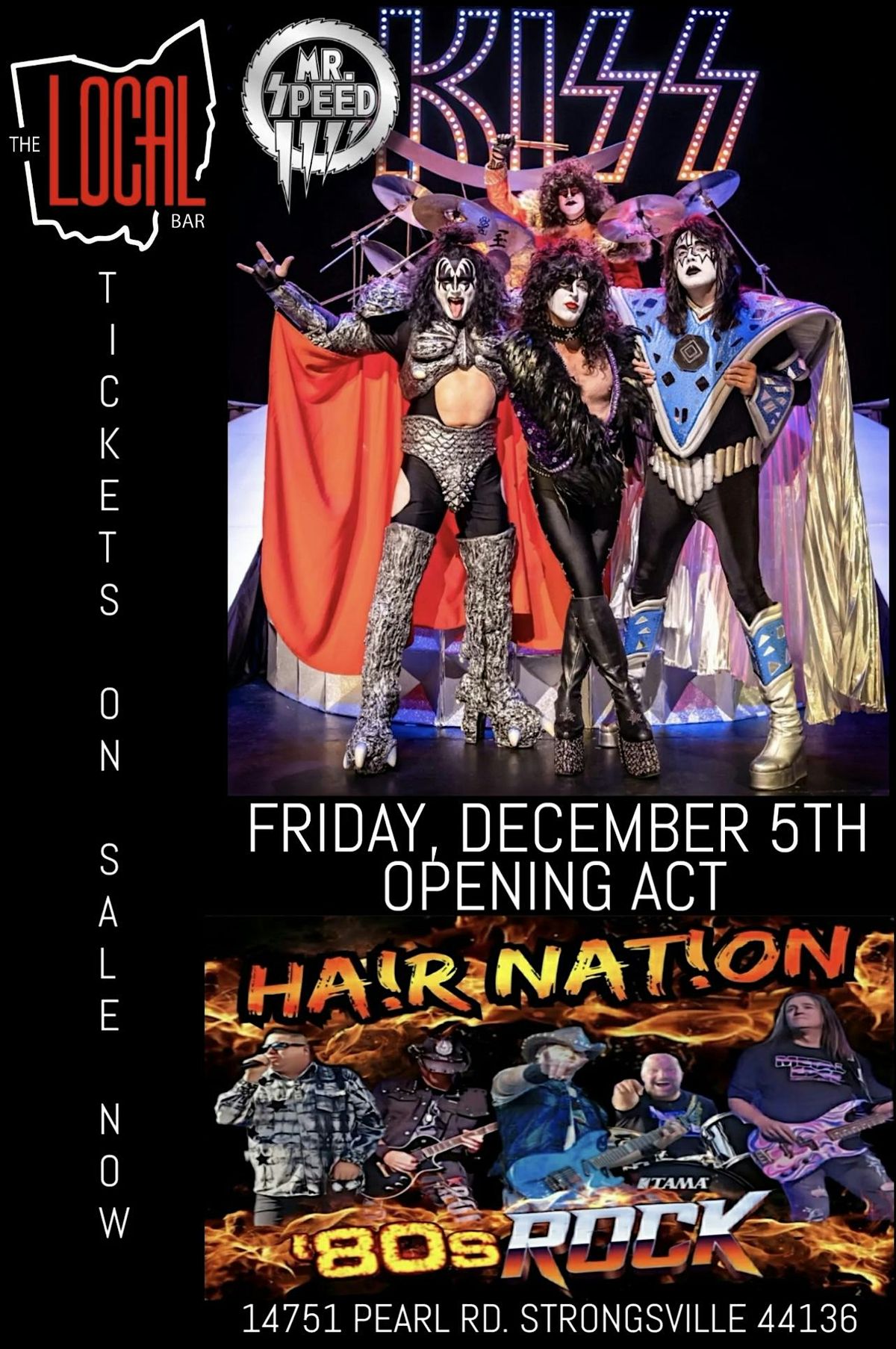MR. SPEED DEBUTS AT THE LOCAL WITH OPENING BAND HAIR NATION, 5 December | Event in Strongsville | AllEvents