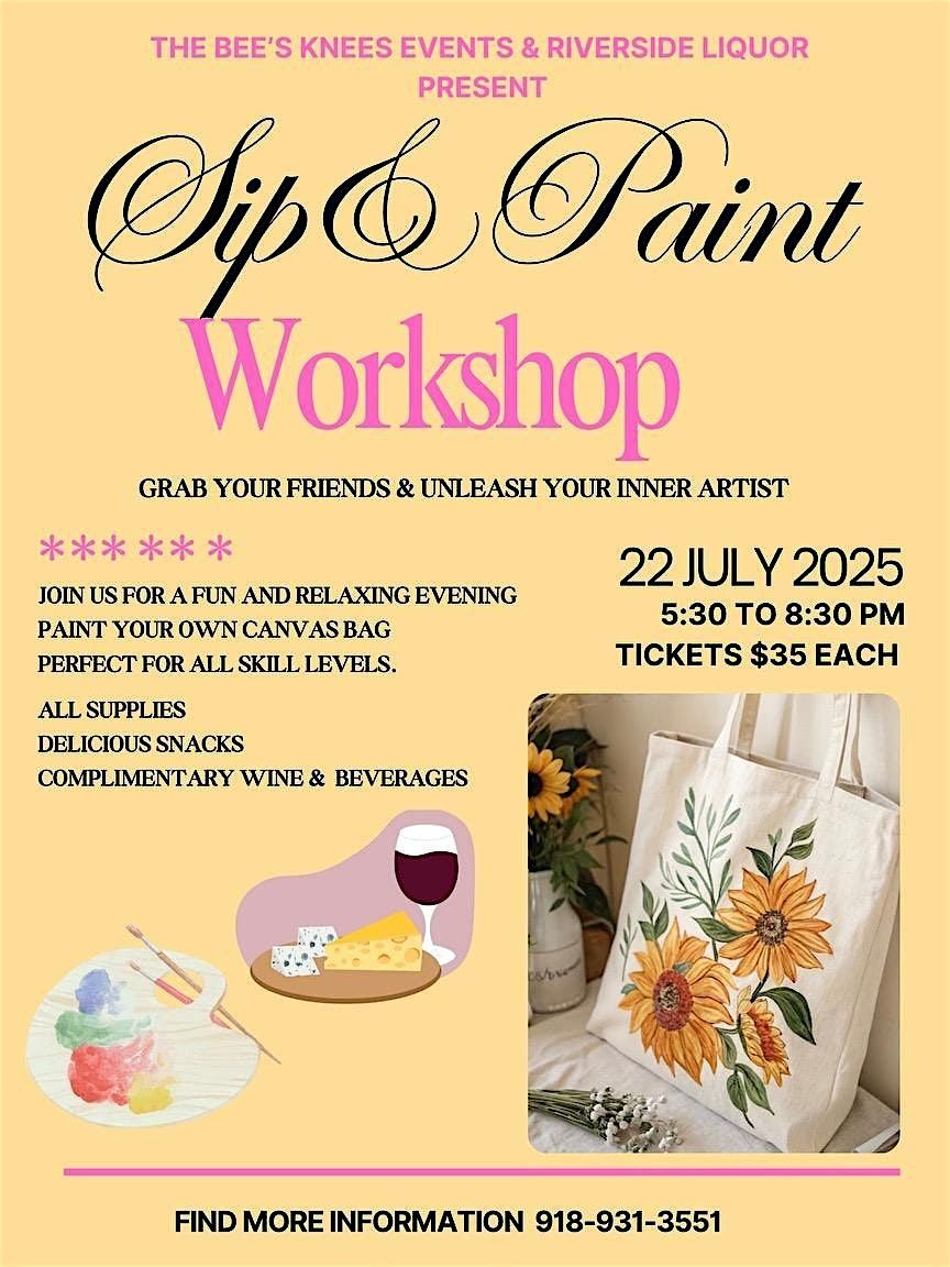 Sip and Paint Workshop, 22 July | Event in Tahlequah | AllEvents