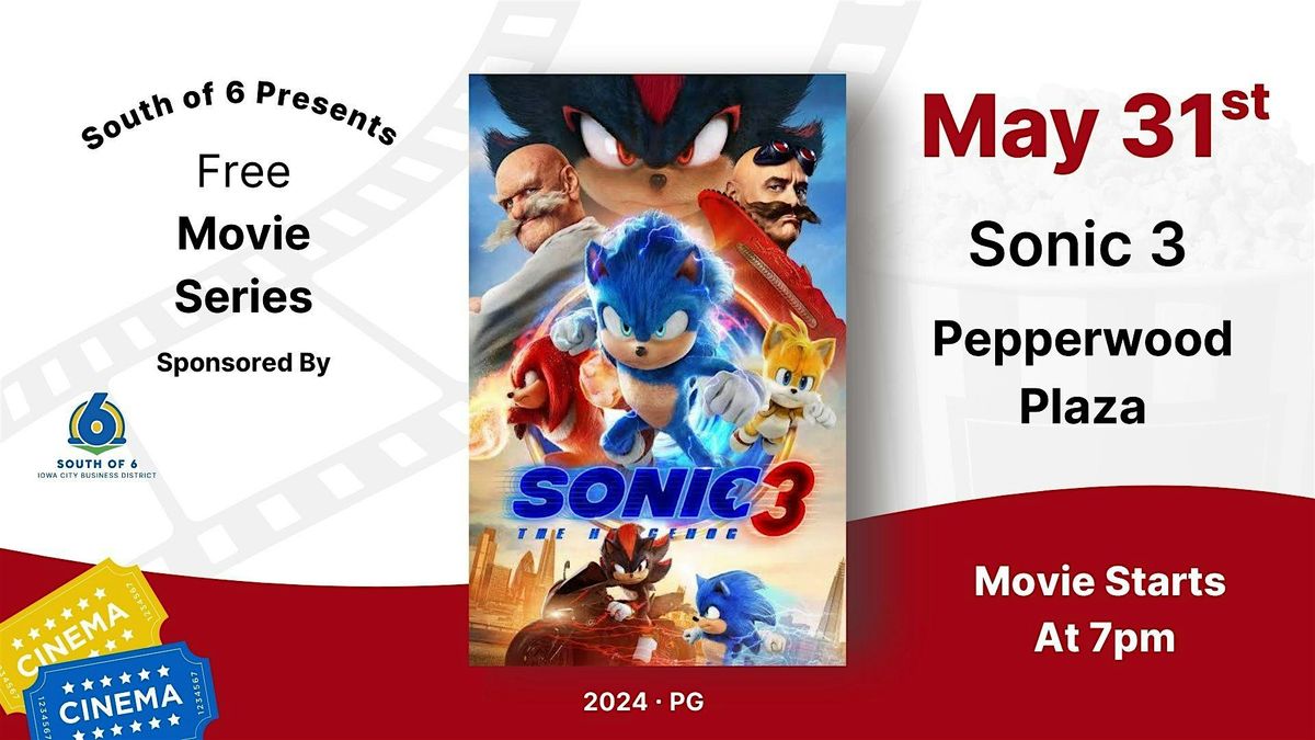 Movies at South District: Sonic 3 | Event in Iowa City | AllEvents