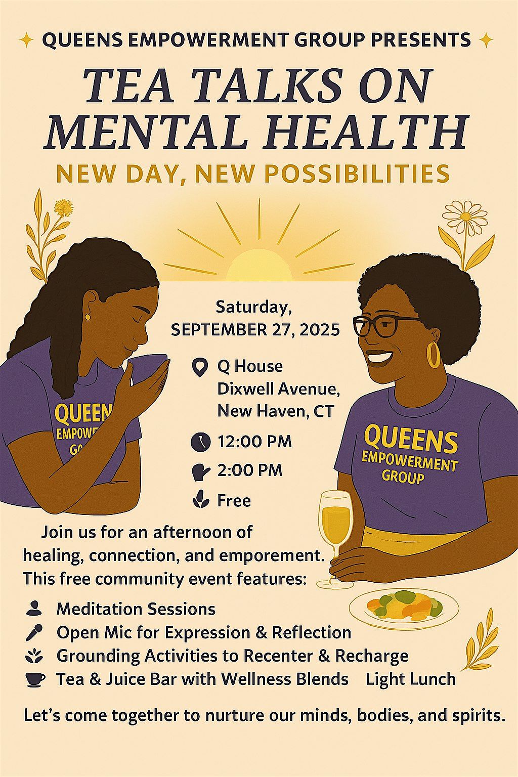 Tea Talk and Mental Health, 27 September | Event in New Haven | AllEvents