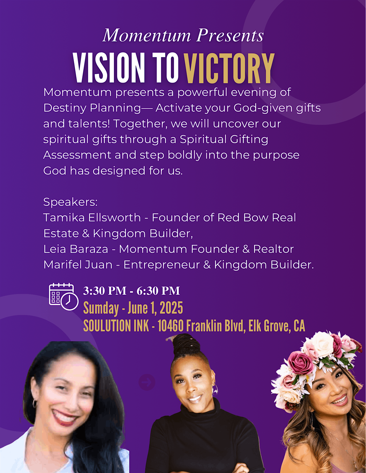 Vision To Victory - Elk Grove, 1 June | Event in Elk Grove | AllEvents