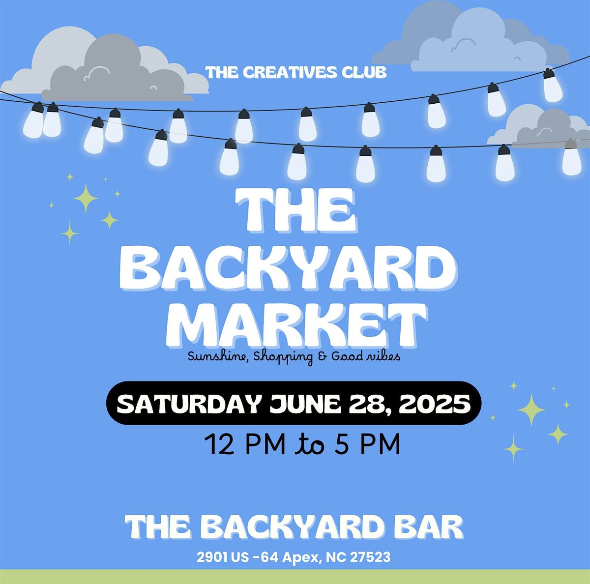 The Backyard Market, 28 June | Event in Apex | AllEvents