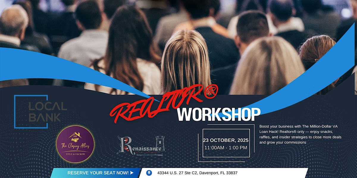 The Million-Dollar VA Loan Hack: Unlock More Closings, Bigger Commissions, 23 October | Event in Davenport