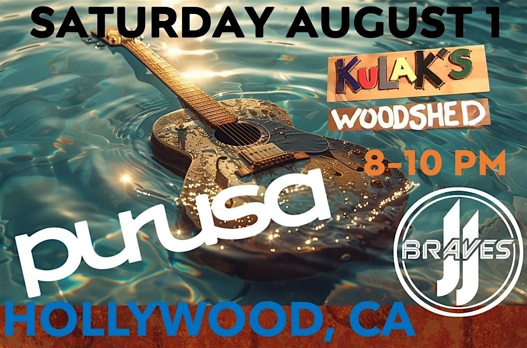 PURUSA + JJ Braves, 1 August | Event in Los Angeles | AllEvents